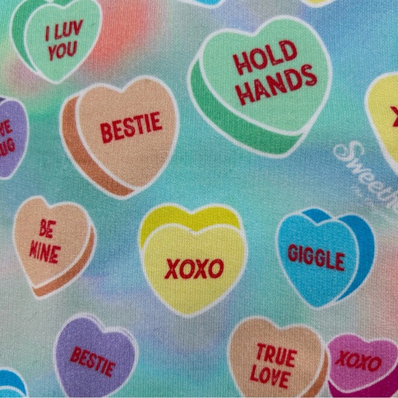 NWT Bums & Roses Natural Bamboo Crew Neck Sweatshirt in Sweethearts Blue Ombre - Picture 3 of 10